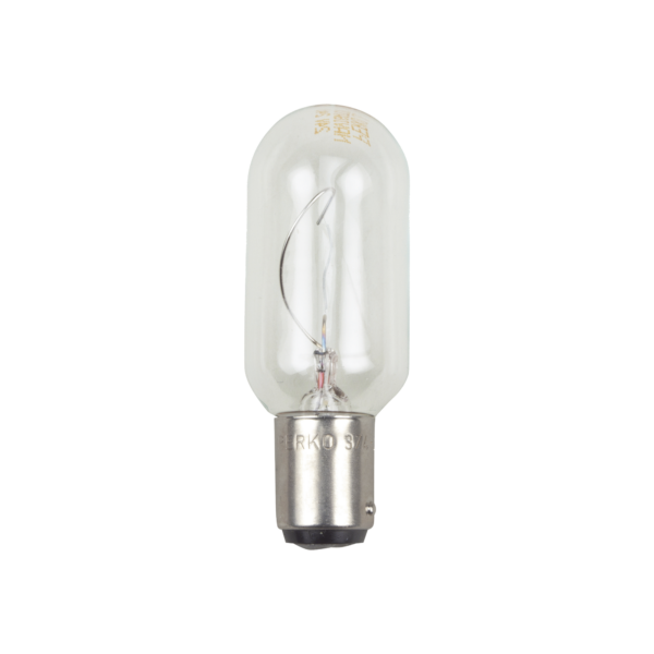Bombilla transparente de 120 Vca / 30 W de doble contacto