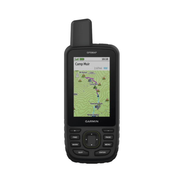 GPS portátil GPSMAP 67, dispositivo portátil multisatelital de alta precision, con mapas topográficos instalados.