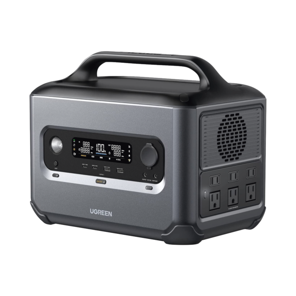 Estación de Energía Portátil 1200W (1024Wh) / 6 AC 1200 W / 2 USB-C 100W / 2 USB-A 22.5 W / 1 Toma de Encendedor / 2 Salidas CC5521 / Compatibilidad: BMS/WIFI/Bluetooth/APP / 10 años de Vida Util.
