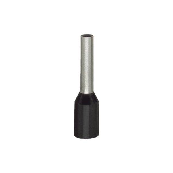 FERRUL PARA CALIBRE 1.5 MM2 / 16 AWG / L: 18 L1: 12 D: 4 D1: 3,5 D2: 1,7/ COLOR NEGRO
