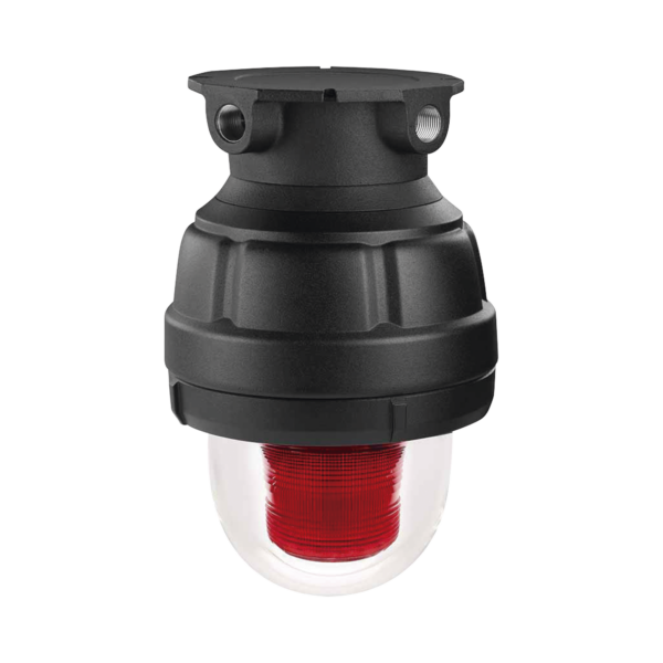 Luz estroboscopica a prueba de explosiones ideal para ubicaciones peligrosas, 120Vca, rojo, montaje no incluido
