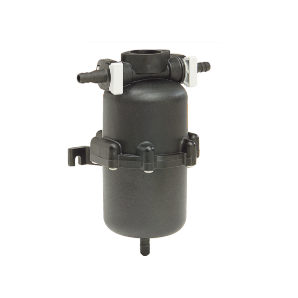 Mini tanque acumulador con capacidad de hasta 0.65 litros.