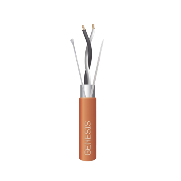 Carrete de 305 Metros / Cable 2 x 18 AWG / Color Naranja / Blindado / Plenum / Trenzado para Aplicaciones de Transmisión de Datos a Alta Velocidad para Automatización, EIA-485, BACnet y otros Sistemas de Comunicación