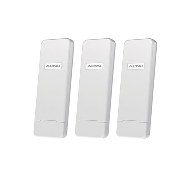 Paquete de 3 Puntos de Acceso C1N Super Wi-Fi, PTP y PTMP en 2.4 GHz , Con Antenas Integradas Sectorial de 70°, Alta Sensibilidad, Hasta 300 m a un Smartphone, Antena de 10 dBi, Soporta Fichas-Vouchers. Administración en Nube Gratis con INSIGHT