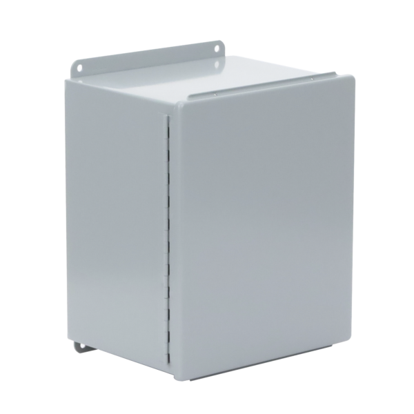 Gabinete de Bisagra Continua NEMA 12; IP66 de Uso en Intemperie, 305 x 254 x 203 mm, De Acero, Color Gris