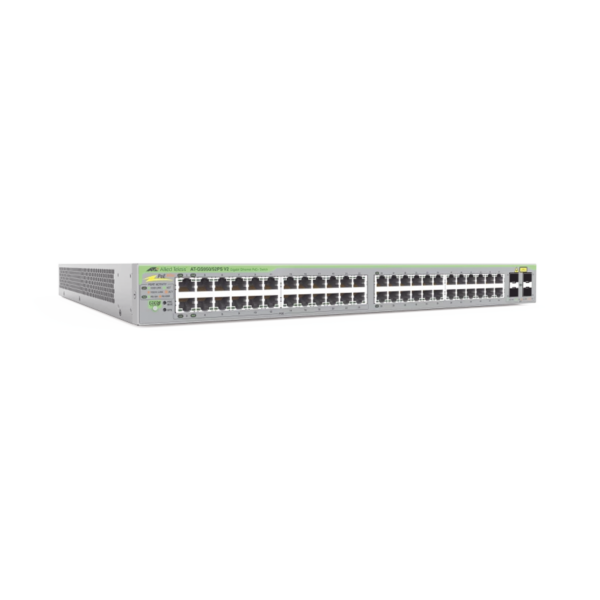 Gigabit webSmart switch, 48 Puertos Totales, 24c/PoE+ 10/100/1000T, 4 Puertos SFP
