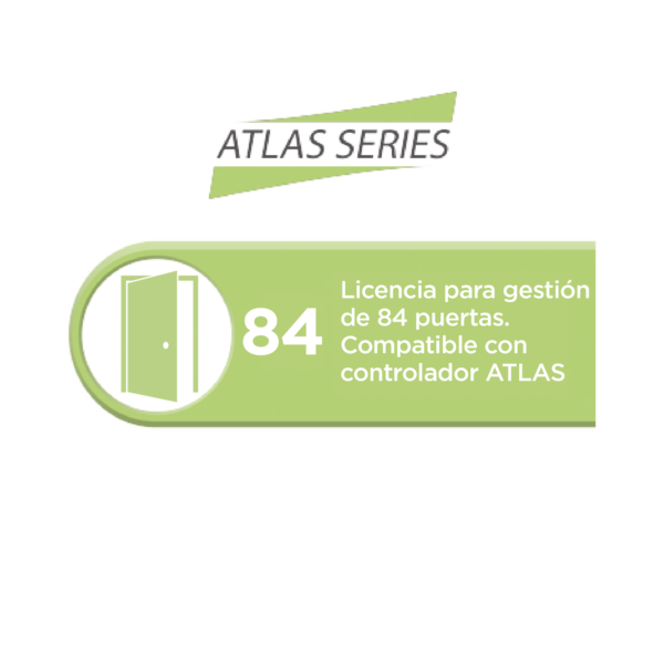 Licencia para 84 puertas compatible con controlador ATLAS