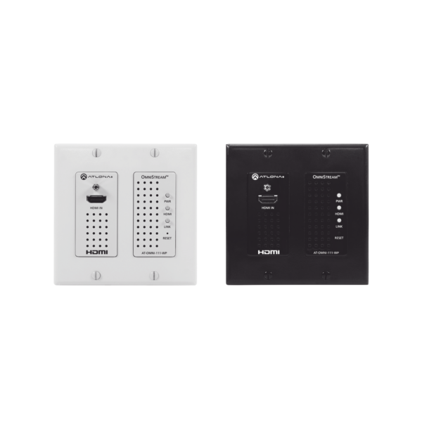 WALL PLATE SINGLE CHANNEL OMNISTREAM AV OVER IP ENCODER