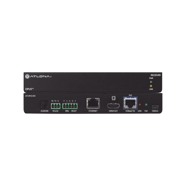 4K HDR HDBaseT RX para matrices de conmutación Opus