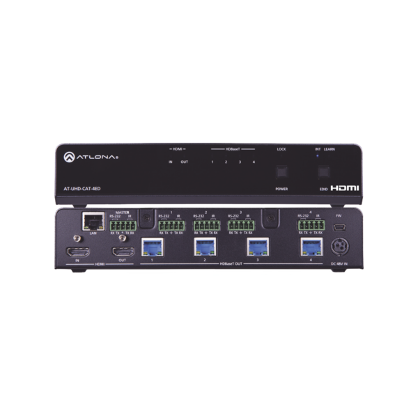 4K/UHD HDBASET HDMI 1 X 4 EXTENDED DISTANCE DISTRIBUTION AMPLIFIER