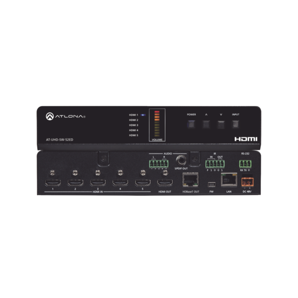 ATLONA 5 X 2 HDMI TO HDBASET SWITCHER