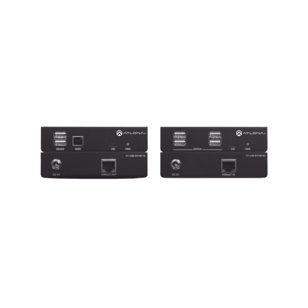 Kit extensor de señal USB 2.0 de alta velocidad / hasta 100 metros / donde los componentes USB(Laptops, cámaras, micrófonos y parlantes) están ubicados en diferentes áreas de la sala.