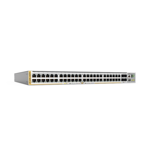 Switch L3 Stackable, 48x 10/100/1000-T PoE+, 4x SFP+, Fuente redundante integradas 740 Watts (TAA compliant version)