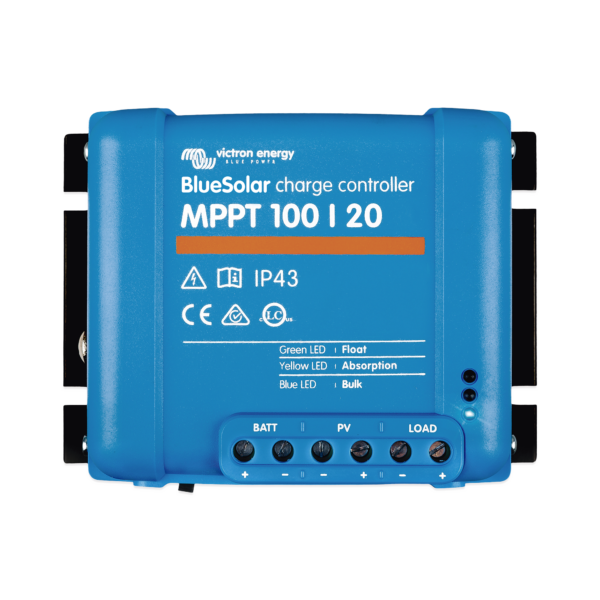 BlueSolar MPPT 100/20. Controlador Solar MPPT 20A, Voltaje Selección Automática: 12/24/48 Vcc.