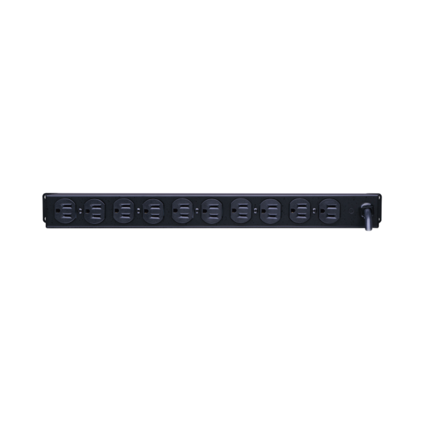 PDU Básico Para Distribución de Energía, Con 10 Tomas NEMA 5-15R Traseras, 1UR, 15 Amp, 120 Vca