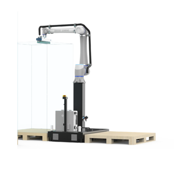 Solución de Paletizado Dobot / Carga Máxima 20 kg / Cadencia 8-13 Piezas/min / Visualización 3D en Tiempo Real / Configuración en 30 Min / IP54