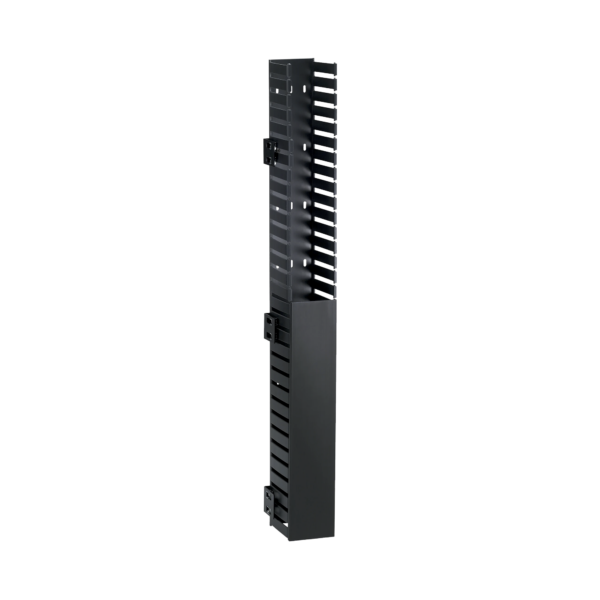Organizador Vertical IN-Cabinet, Sencillo (Solo Frontal), Para Uso Con Gabinetes Panduit, Montaje Lateral en Riel de Rack, 40 UR, 1.95 in de Ancho, Color Negro