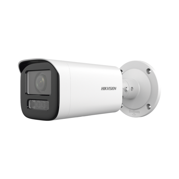 Bala IP 4 Megapíxel / Lente Motorizado 2.7 a 13.5 mm / Dual Light (50 mts IR + 50 mts Luz Blanca) / ACUSENSE Lite / Microfono Integrado / Exterior IP67 / WDR 120 dB / PoE / ONVIF / Micro SD