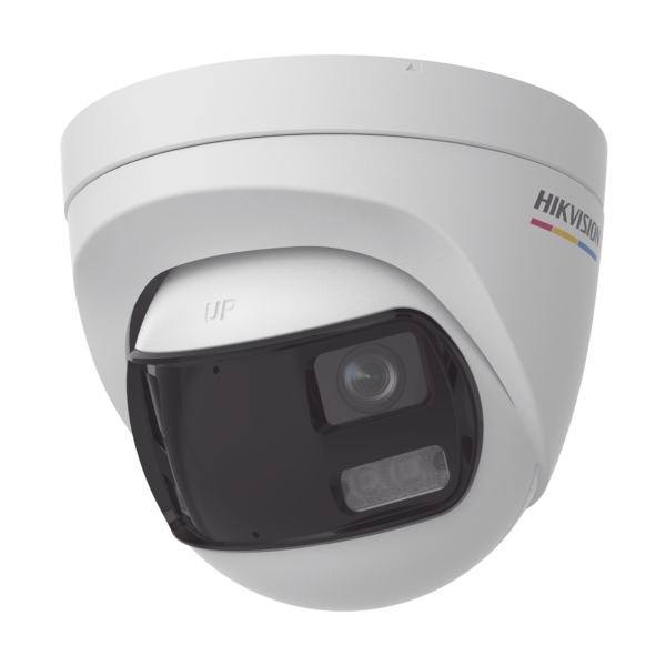 [ColorVu + Dual Light + Panoramica] Turret TURBOHD 3K (5 Megapixel) / Micrófono Integrado / Angulo de visión 180° / Imagen a Color 24/7 / 40 mts Luz Blanca + 40 mts IR / Exterior IP67 / WDR