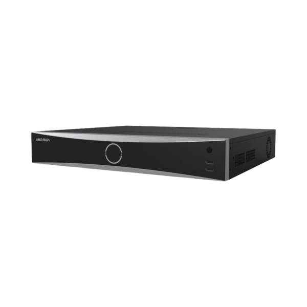[Acusearch] NVR 12 Megapixel (4K) / 16 canales IP / 16 Puertos PoE+ / AcuSense (Evita Falsas Alarmas) / Reconocimiento Facial / 4 Bahías de Disco Duro / Switch PoE 300 mts  / HDMI en 4K / Alarmas I/O