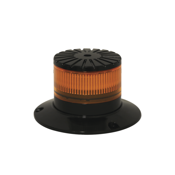 Baliza LED compacta discreta, domo ambar, color ambar