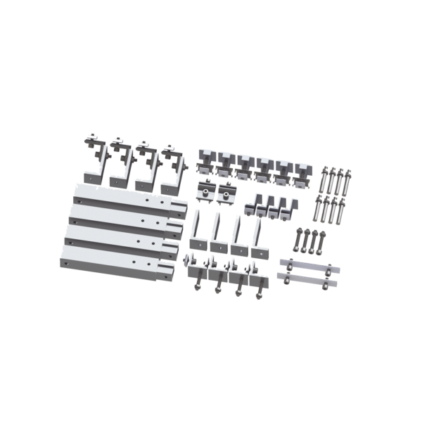 Caja de accesorios de aluminio  anodizado para montaje VEKTOR8R , arreglo 1X4 para techo