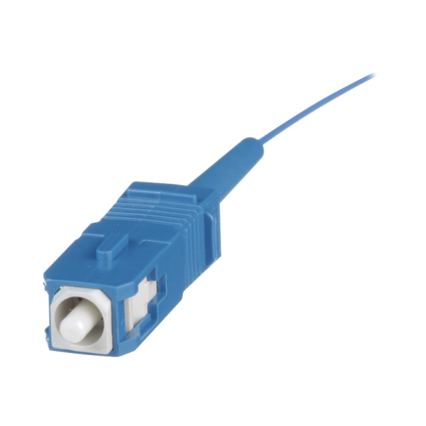 Pigtail de Fibra Óptica SC Simplex, Monomodo OS2 9/125, 900um, Color Azul, 2 Metros