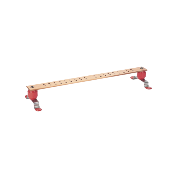 Barra de Conexión a Tierra StructuredGround™ para Telecomunicaciones y Centro de Datos, de 1/4" Grosor X 2" Ancho X 24" Largo.