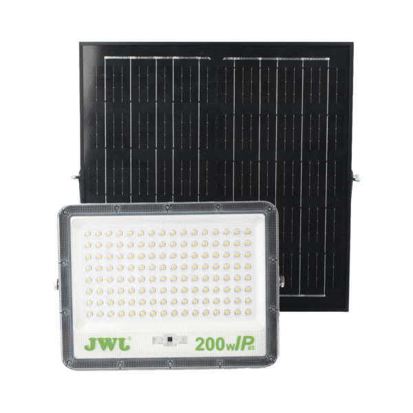 Reflector con Panel Solar 200 W /  Batería 3.2  V CD / T.C.C. 6 500 K / IP66.