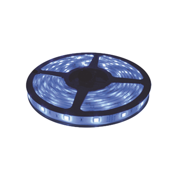 Tira Led de 5 m / Color Azul /Uso Interior / Potencia 15 W / 420 lm/ 12 V CD / IP 20.