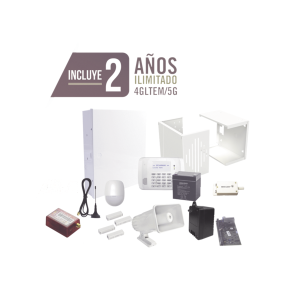 KIT de Alarma con 2 AÑOS de Comunicación Ilimitada 4GLTEM / 5G