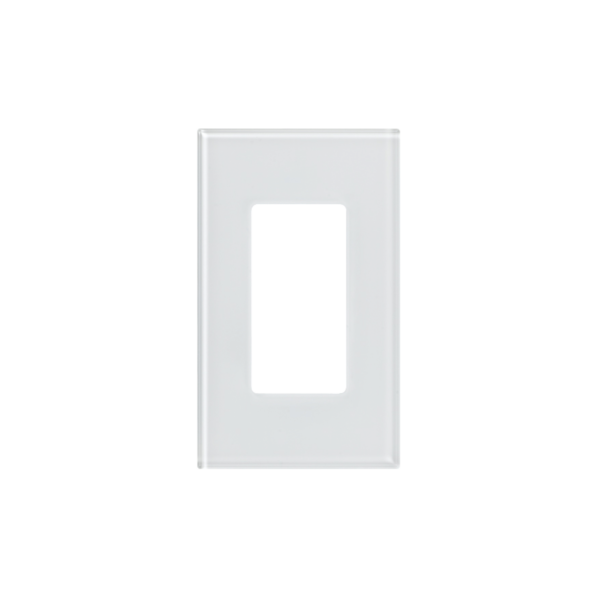 Tapa de cristal para apagador o atenuador, 1 espacio.