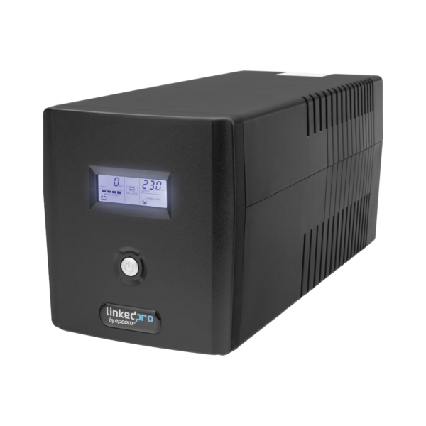 UPS 1200VA/720W Pantalla LCD / Línea Interactiva 120Vca / 6 tomas 5-15R (4 Respaldadas) / Regulación de Voltaje / Protección RJ45