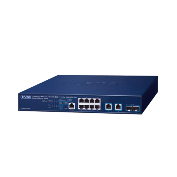 Switch Administrable Capa 3, 8 Puertos de 2.5G BASE-T, 2 Puertos de 10 G BASE-T, 2 Puertos SFP de 10 G
