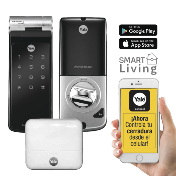 Kit de Hub con Cerradura YDF40A: Código, Biometria y apertura Smartphone en cualquier parte el Mundo