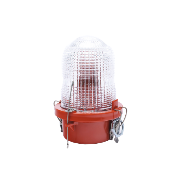 Lámpara de Obstrucción Roja Tipo L-810, LED de baja intensidad, (12 - 24 Vcc).