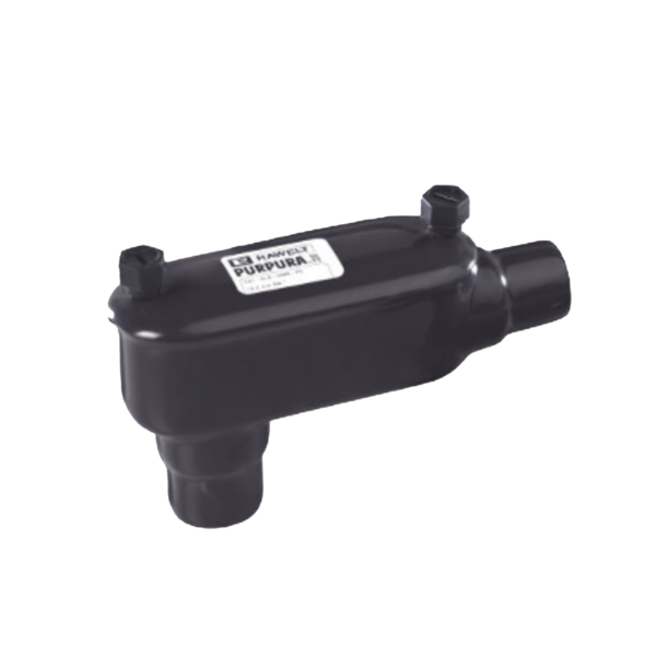 Caja Ovalada tipo LB con Recubrimiento Exterior de PVC de 1/2" (12.7 mm).