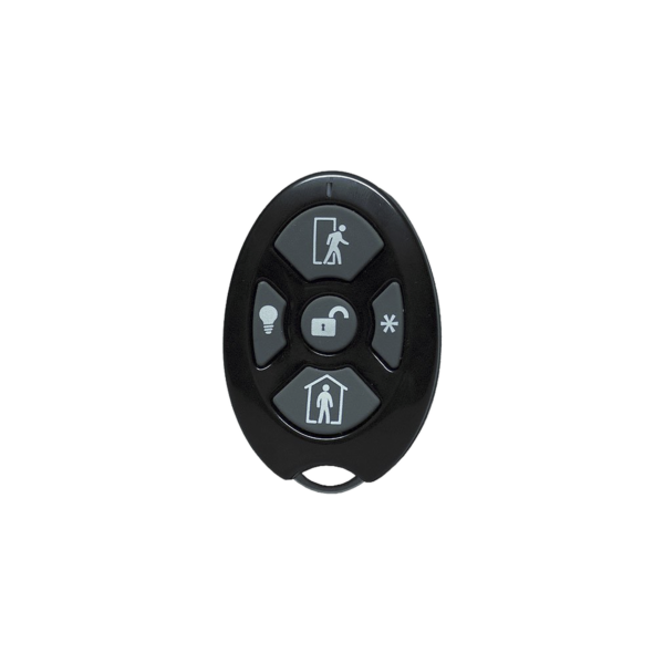 ALULA - Control Remoto de Seguridad Cinco Botones / Compatible con Automatización del Hogar / Encriptación Inalámbrica / Indicador de Batería Baja