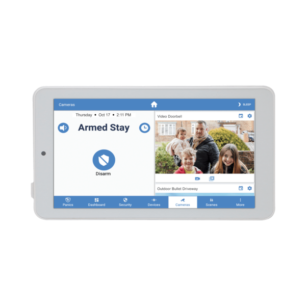 ALULA - Touchpad Slimline para Panel ALULA / Pantalla 7'' Android / Control Local de Seguridad / Montaje en Pared y Escritorio / Wi-Fi Cifrada / Batería de Respaldo