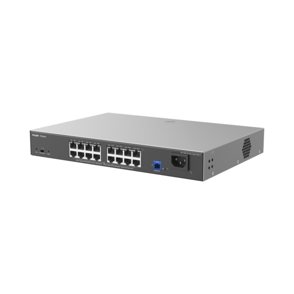 e-Lighten ONU / Switch PoE+ Hibrido, Capa 2 con un Puerto PON 1G y 16 Puertos Ethernet PoE+ 1G hasta 240 Watts y 100 Clientes