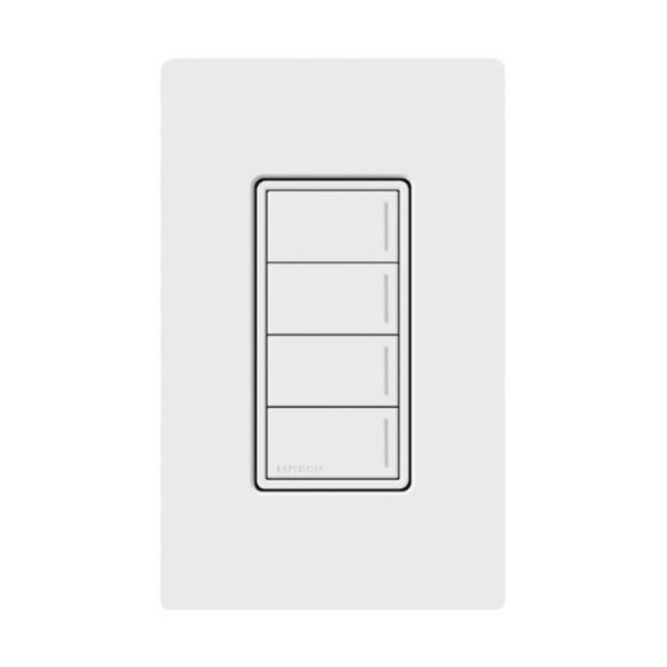 (RadioRa3) Botonera Sunnata Blanco 4 escenas para Radio RA3, programe escenas diferentes en cada botón.
