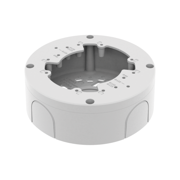 Caja de conexion para tipo Domo y Flat-eye Hanwha  QNE-8011R, QNE-8021R, QND-6011, QNV-C8083R, QNV-C9083R