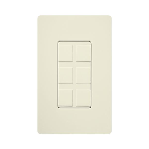 Caja de pared para varios contactos de red o tel, 6 mini espacios