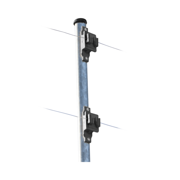 Aislador de Paso reforzado para cercos eléctricos, resistente al clima extremoso