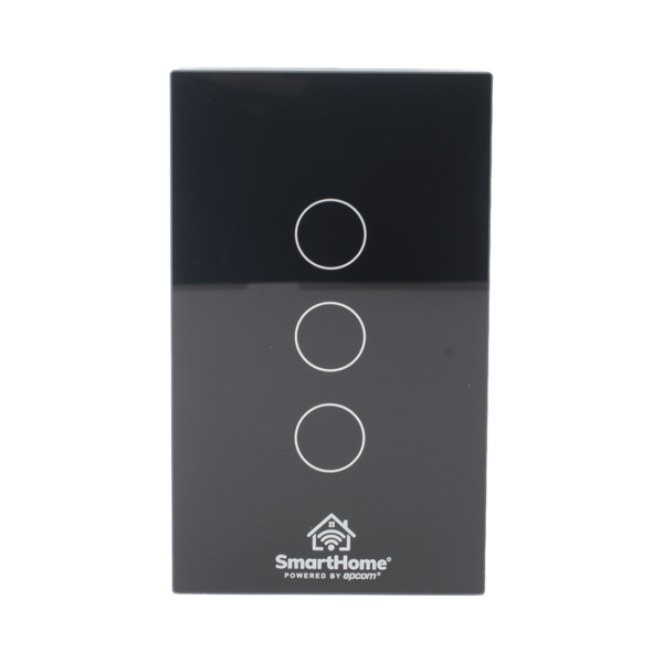 (Wifi) Apagador switch inalámbrico WIFI, control de 3 regresos de carga, 110V