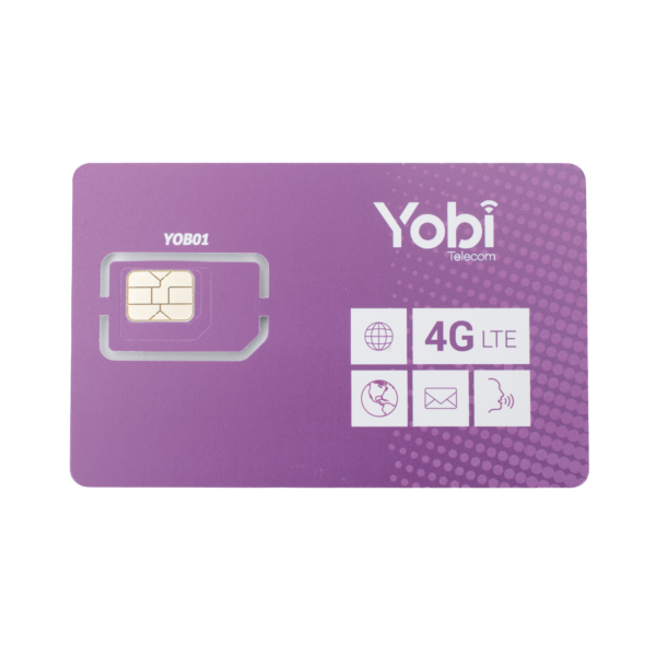 SIM SYSCOM 10GB mensual para dispositivos móviles 3G/4G (YOBI) 1 año de servicio (solo datos)