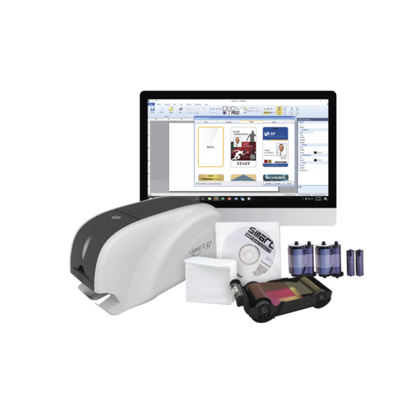 Kit Impresora tarjetas PVC /Doble Cara /incluye: 2 x Ribbon, 100 Tarjetas PVC, Software, Kit Limpieza