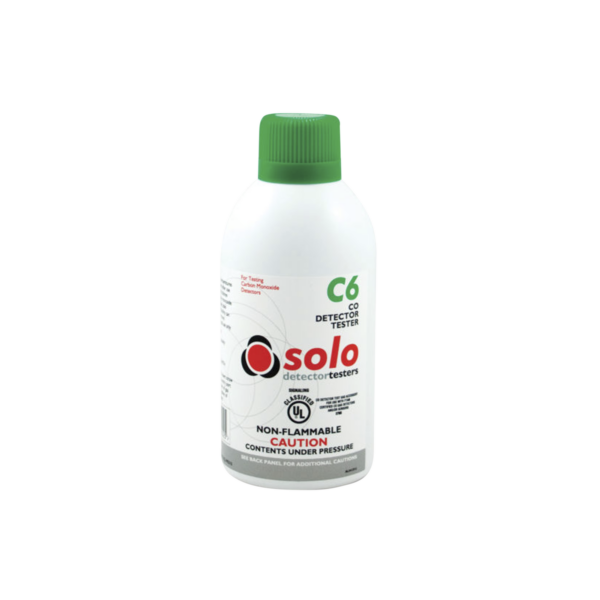 Lata De Gas De Monóxido De Carbono (CO) Genuino Para Prueba De Detectores De CO, Uso Manual o En Dispensadores SOLO-330/SOLO-332, Listado UL