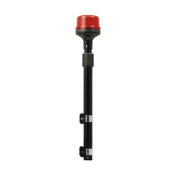 Luz Telescópica para Motocicletas, 8 LED, Roja, SAE Clase I