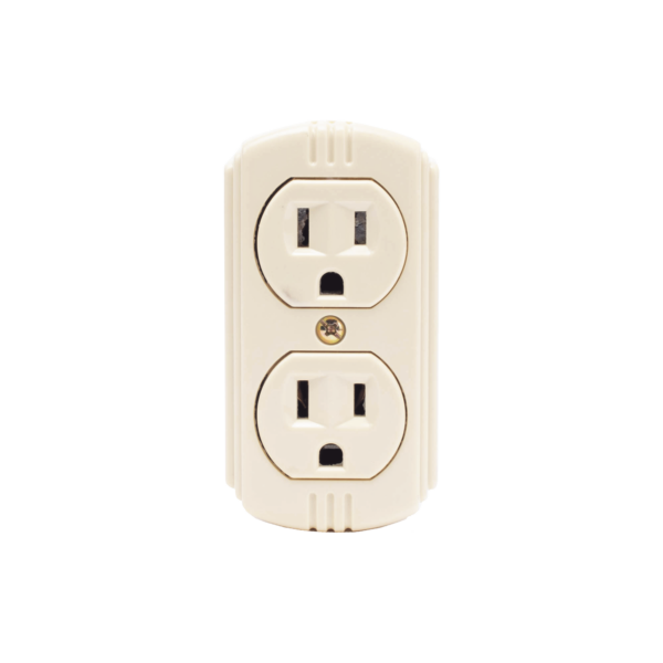 Contacto Dúplex 127 Vca, 15 A Max. Para Sobreponer (Sin perforar la superficie).
